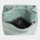 Women's Green Polyurethane Sling Bag, , small image number null