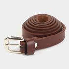 Women's Brown Polyurethane Belt, , small image number null