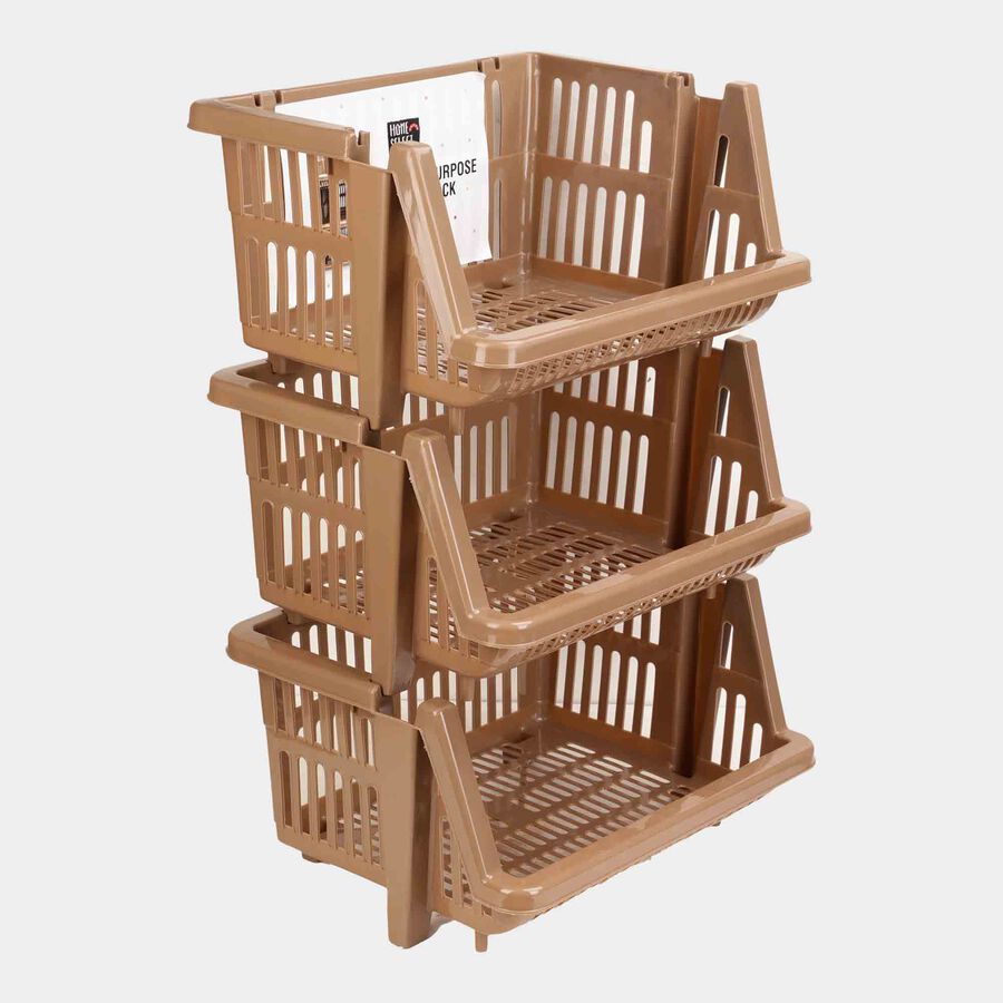 3-Tier Plastic Multi-Drawer Organizer, , large image number null