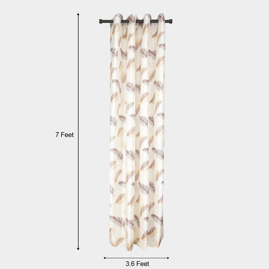7ft. Cream Microfiber Door Curtain, , large image number null