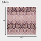120 GSM Brown Microfiber Double Bedsheet, , small image number null