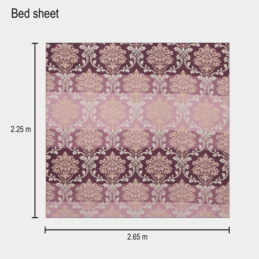 120 GSM Brown Microfiber Double Bedsheet, , large image number null