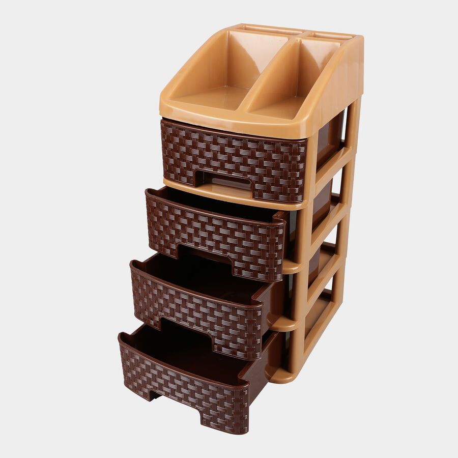 4-Tier Plastic Multi-Drawer Organizer, , large image number null