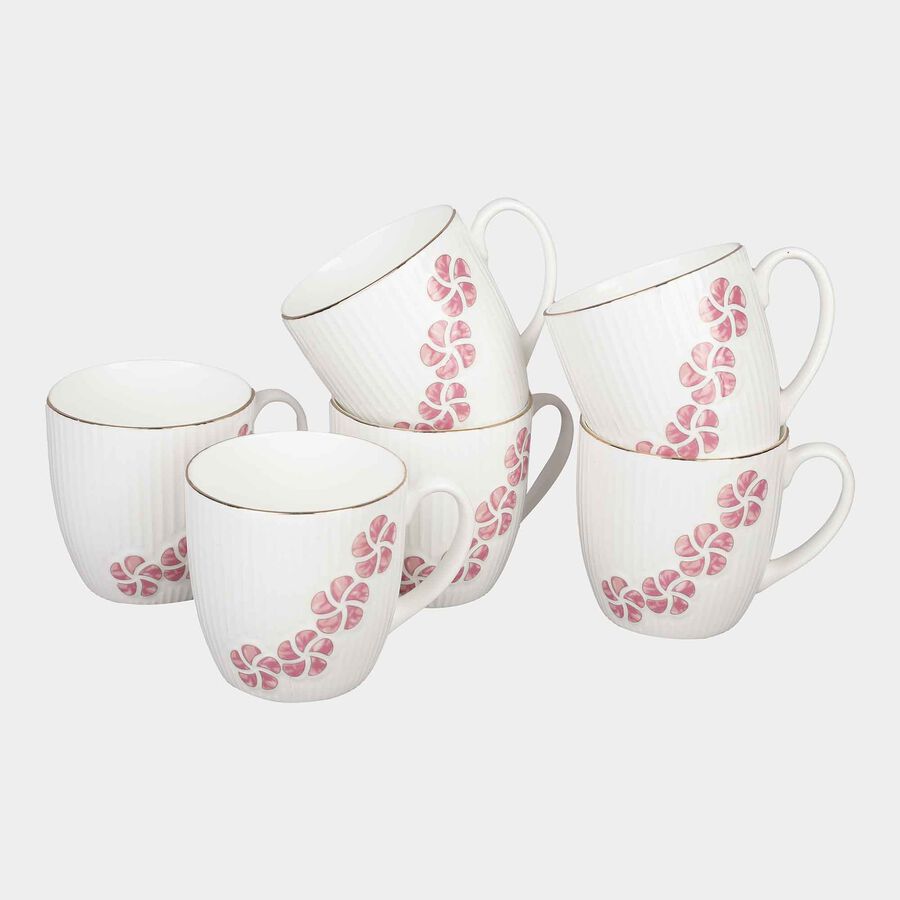 220 ml Bone China Mug, Set of 6, , large image number null