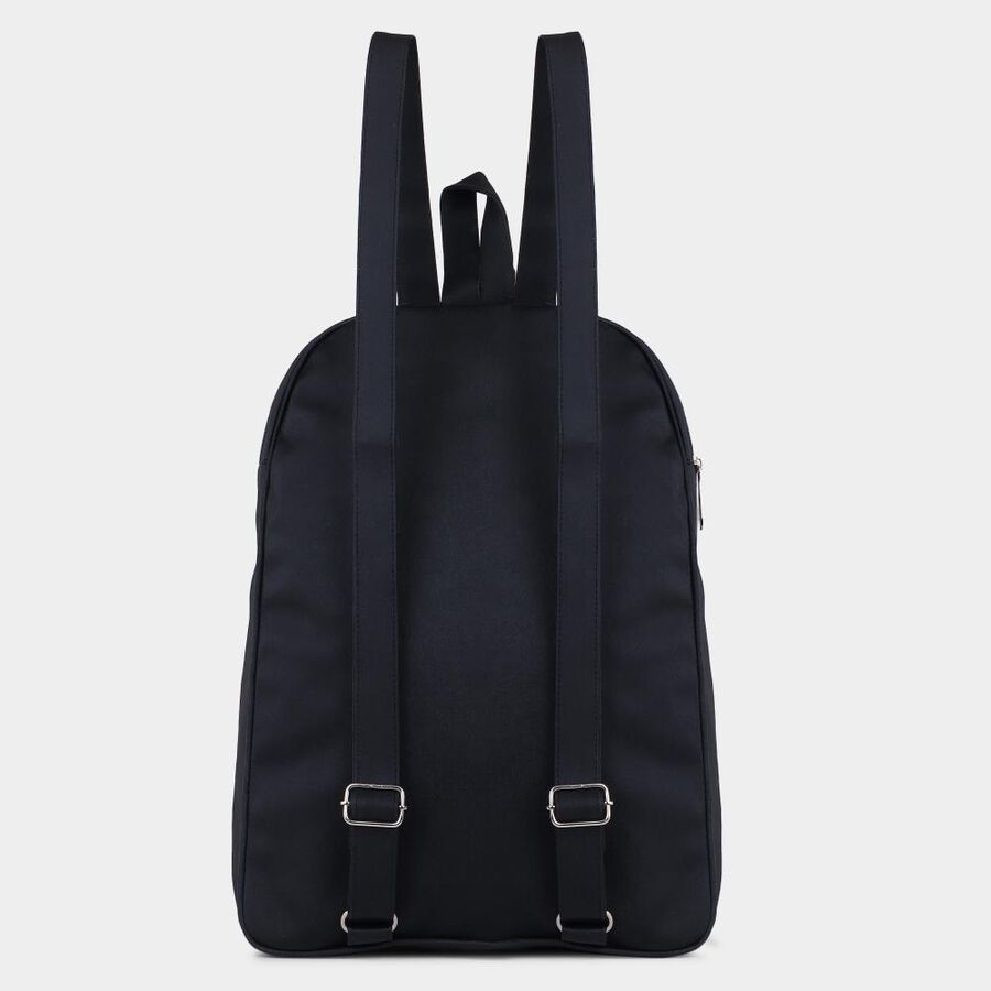 Women's Black Fabric Backpack, , large image number null