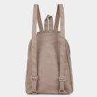 Women's Beige Polyurethane Backpack, , small image number null