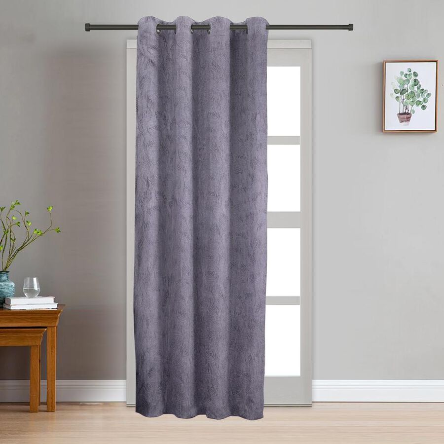 7 ft. Grey Polyester Curtain, , large image number null