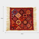 Maroon Polyester Pooja Mat , , small