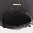 Women's Black Fabric Backpack, , small image number null