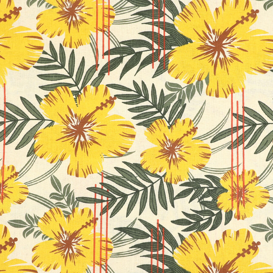 Yellow Cotton Blend Pillow Cover, , large