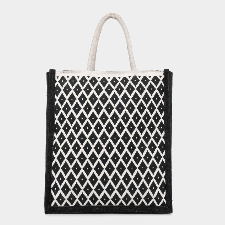 Black Canvas Lunch Bag, , large image number null