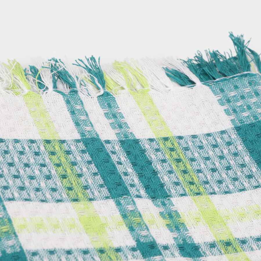 220 GSM Teal Blue Cotton Blend Bath Towel, , large image number null