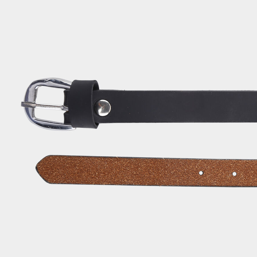 Women Formal Black PU Belt, , large image number null