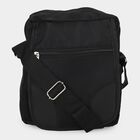 Black Nylon Messenger Sling Bag with Adjustable Shoulder Strap, , small