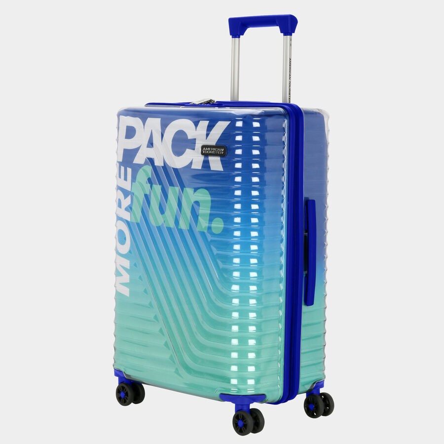 8-Wheel Multicolor Polycarbonate Hard Case Trolley, Small, , large image number null