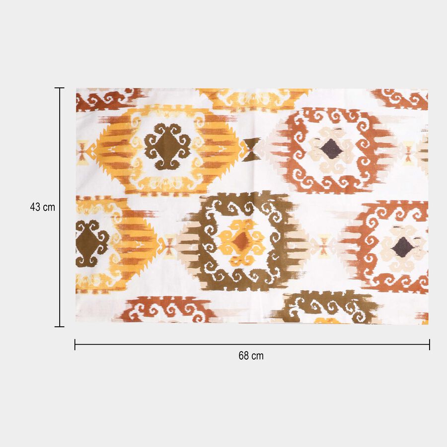 Orange Cotton Double Bedsheet With Pillow Cover, , large image number null