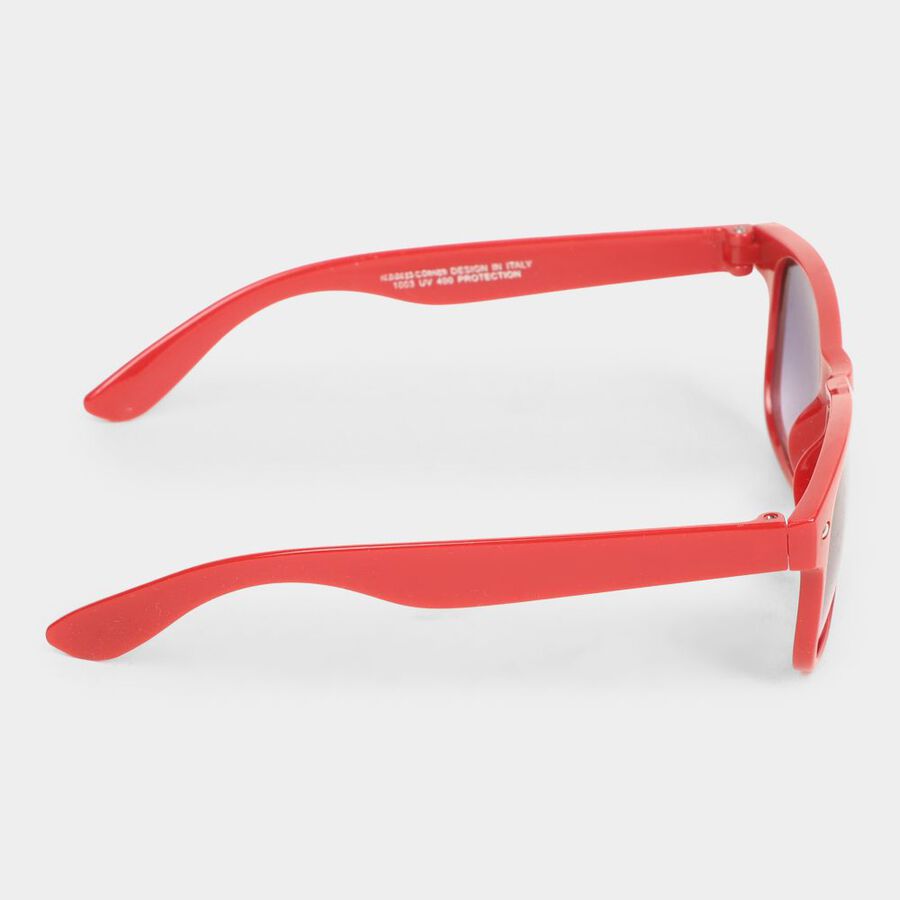 Kid's Plastic Clear Glass Rectangle Sunglasses, , large image number null