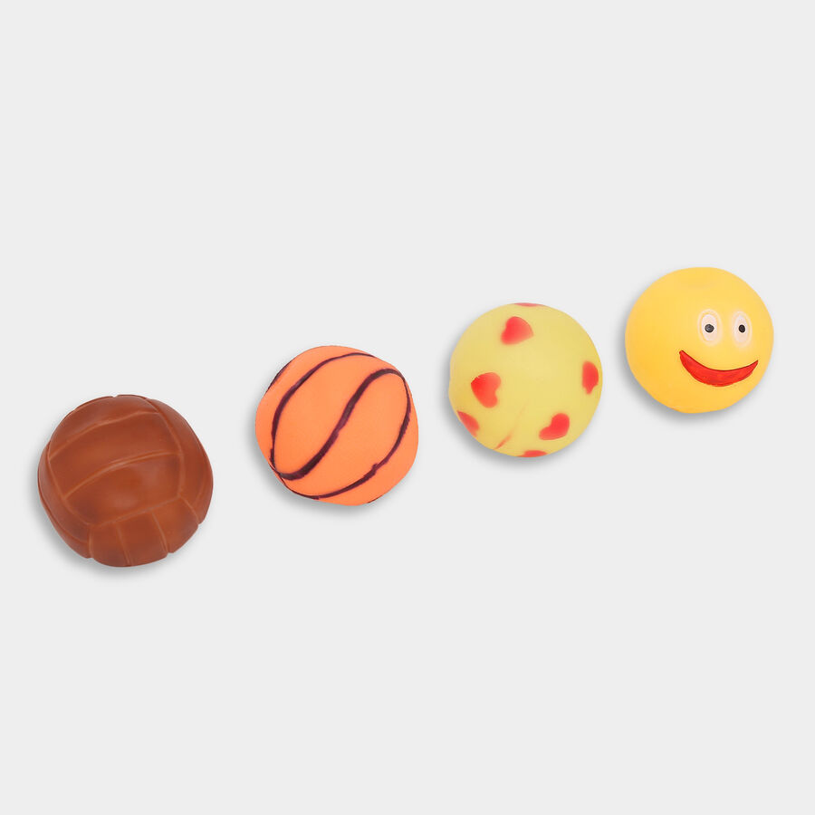 Baby Balls Squeeze Toys, Set of 4, , large image number null