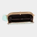 Women's Light Green Polyurethane Clutch Bag, , small image number null