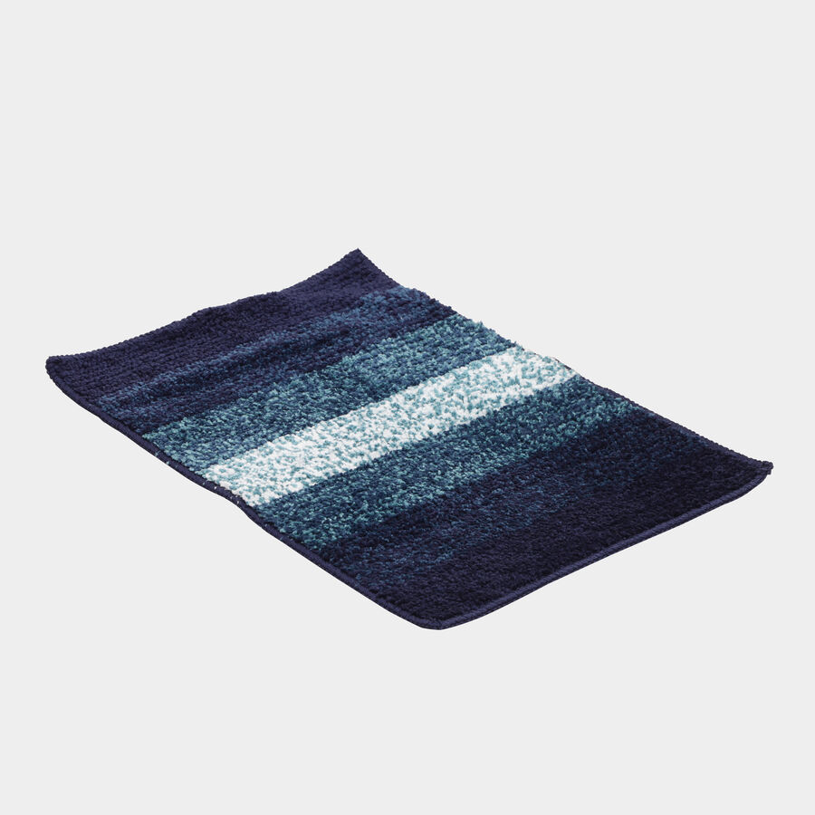 Anti-Skid Blue Polyester Door Mat, , large image number null