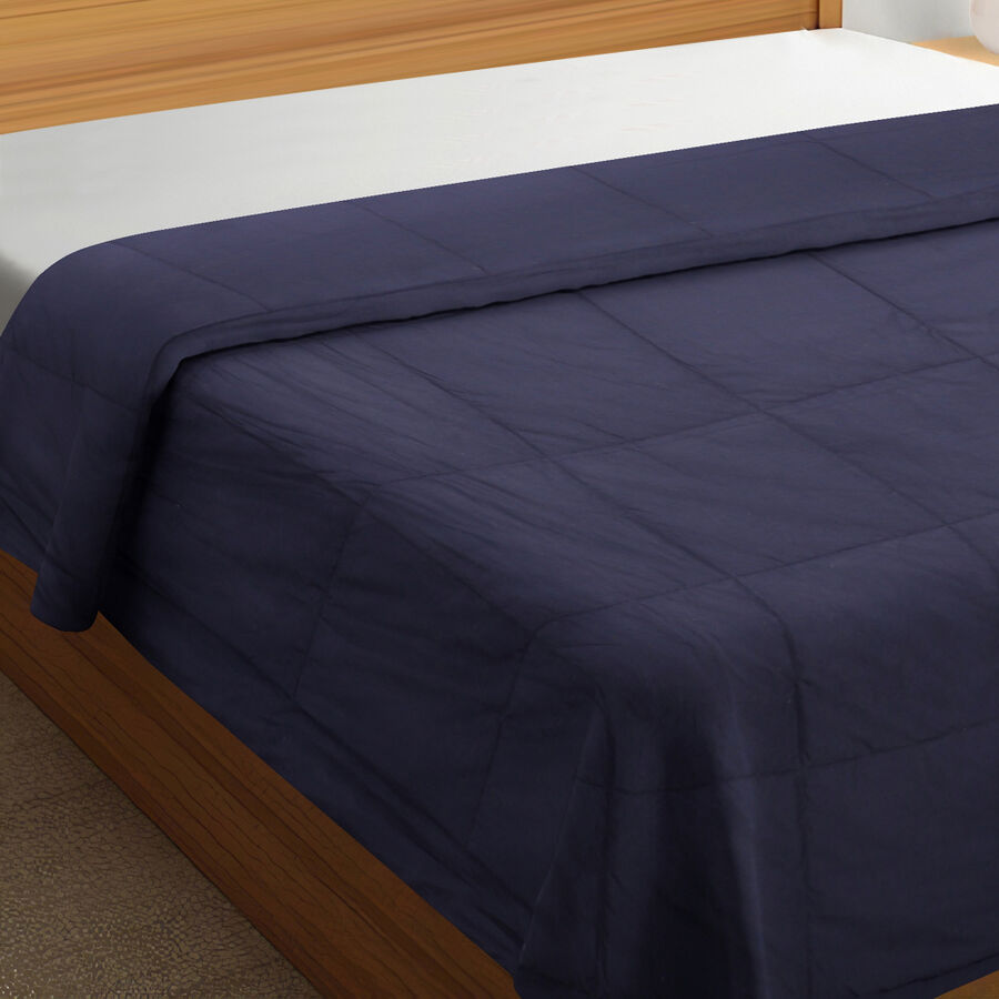 Blue Polyester Bedcover, , large image number null
