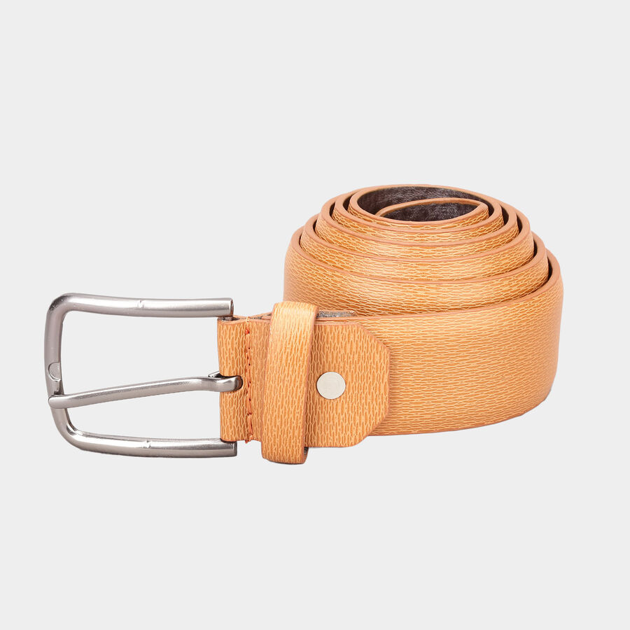 Men's Polyurethane Casual Belt, Size 36, Textured, , large image number null