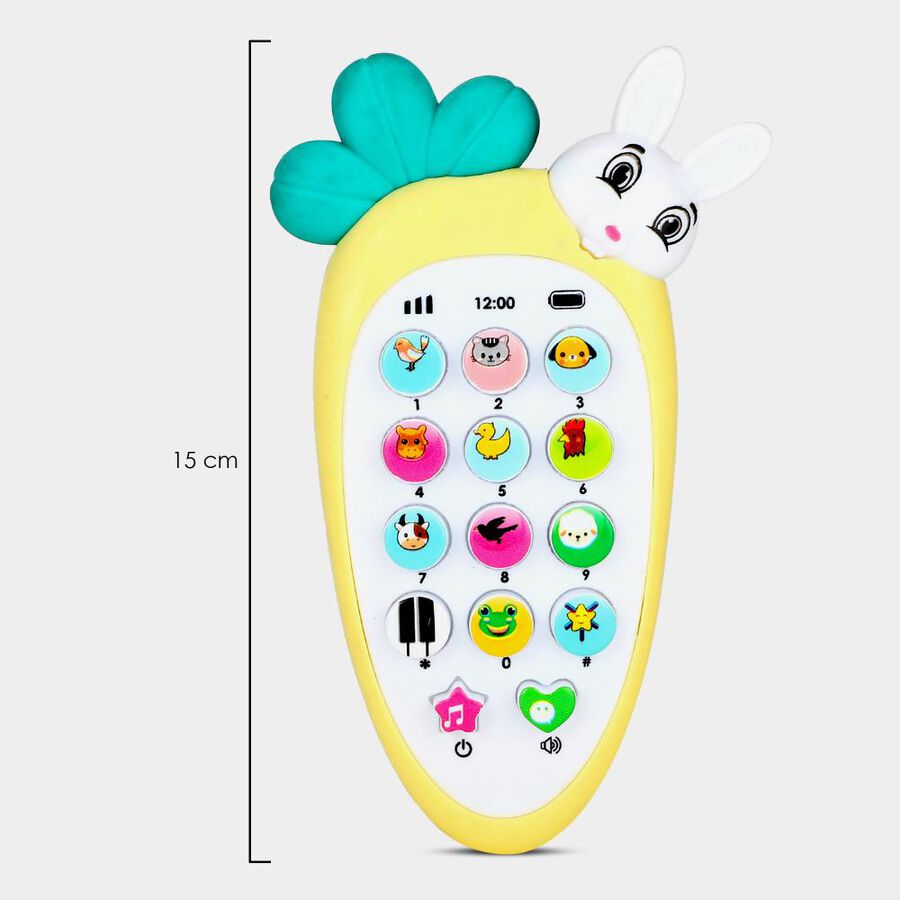 Kid's Bunny Toy Phone with Animal Sounds, , large