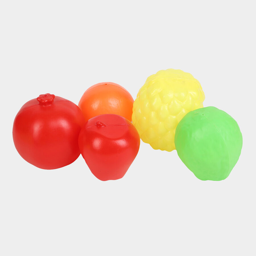 8 Pcs. Plastic Toy Fruit Set - Colour/Design May Vary, , large image number null