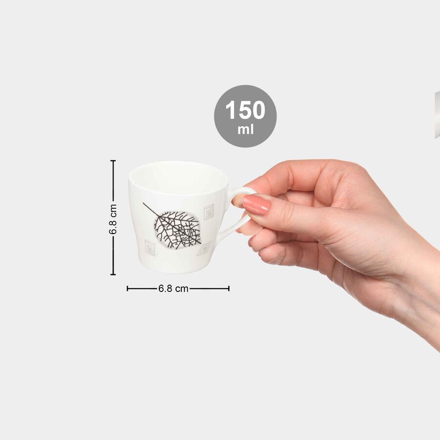 150 ml Bone China Cup, Set of 6, , large image number null