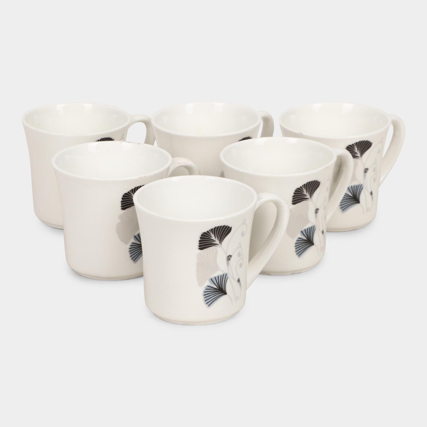 Home Finery                         160 ml Bone China Mug Set of 6