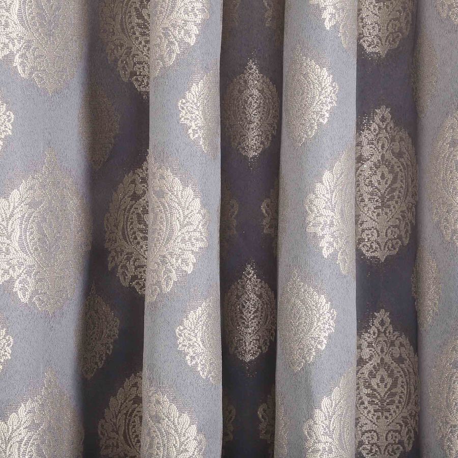 7ft. Grey Microfiber Door Curtain, , large image number null