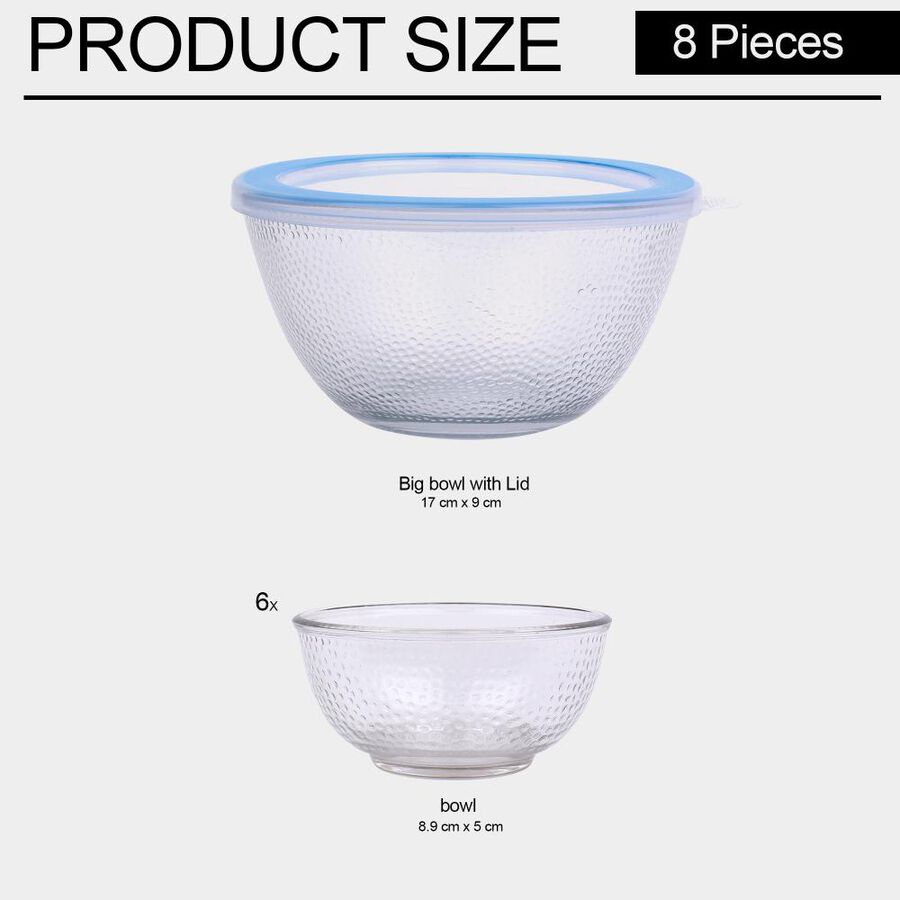 8 Pcs. Glass Pudding Set, , large image number null