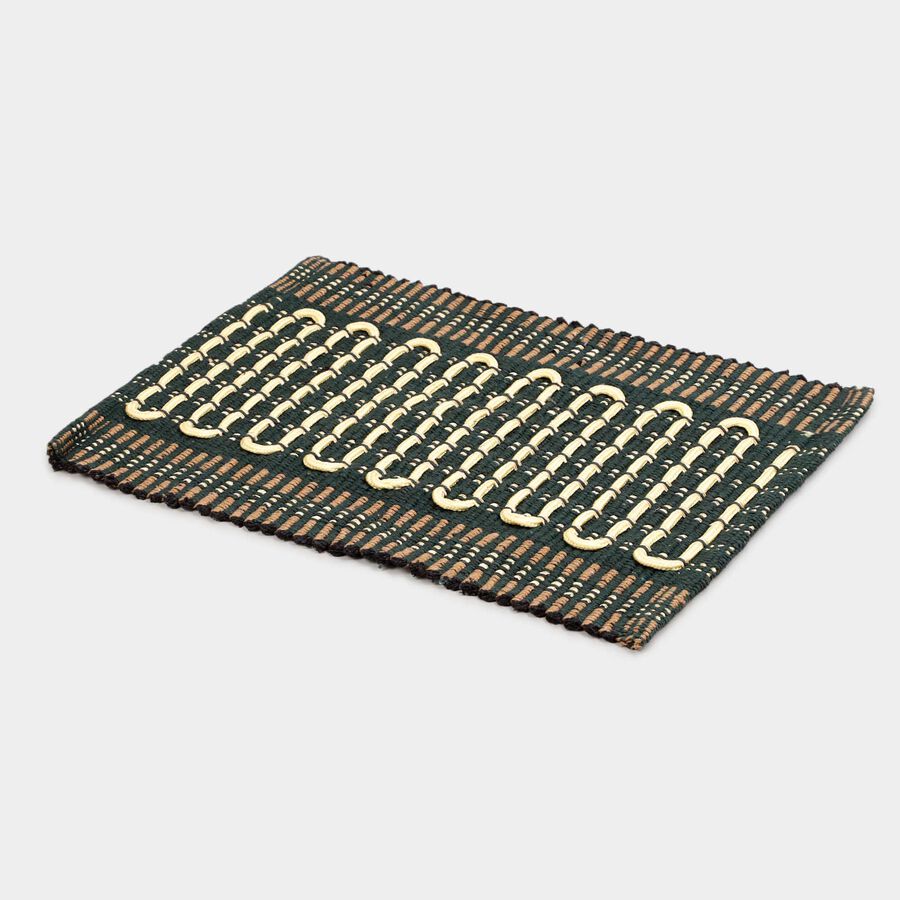 Green Polyester Door Mat, , large image number null