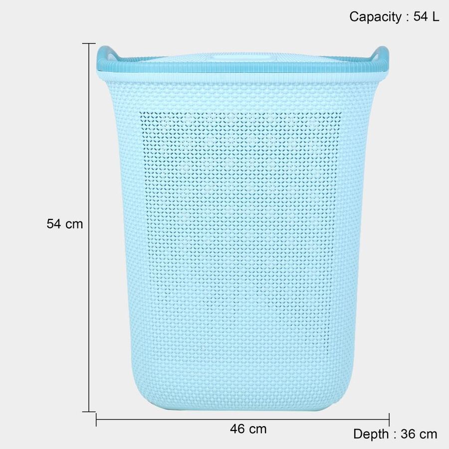 54 L Plastic Laundry Basket, , large image number null