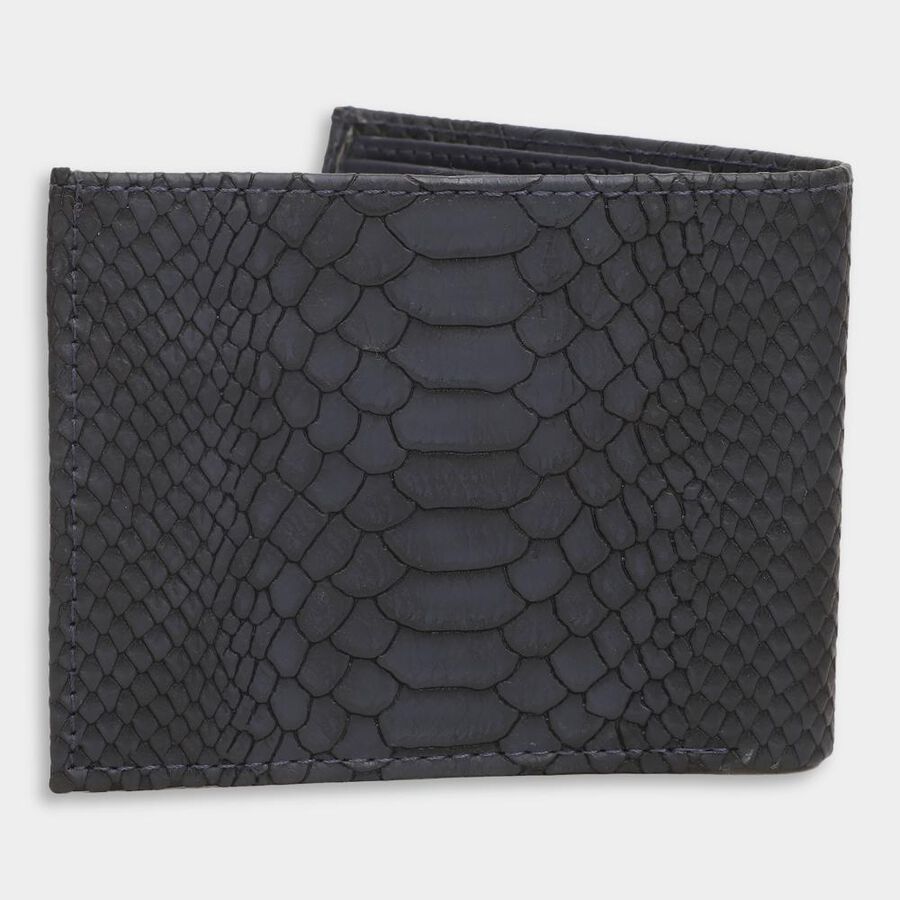 Men's Dark Blue Polyurethane Wallet, , large image number null