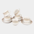 12 Pcs. Stoneware Cup & Saucer Set- 150 ml, , small image number null