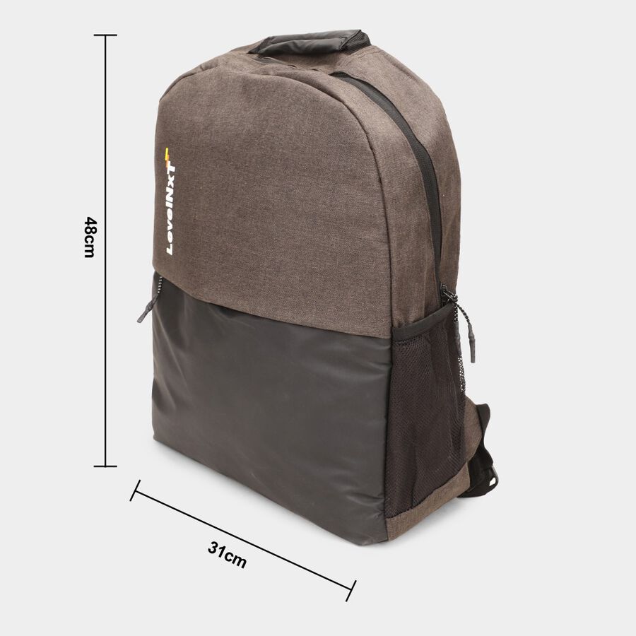 Brown Polyester Backpack,27L (Approx), , large image number null
