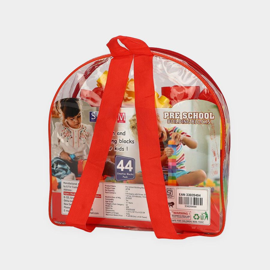 APEX Pre School Building Blocks Plastic Set, , large