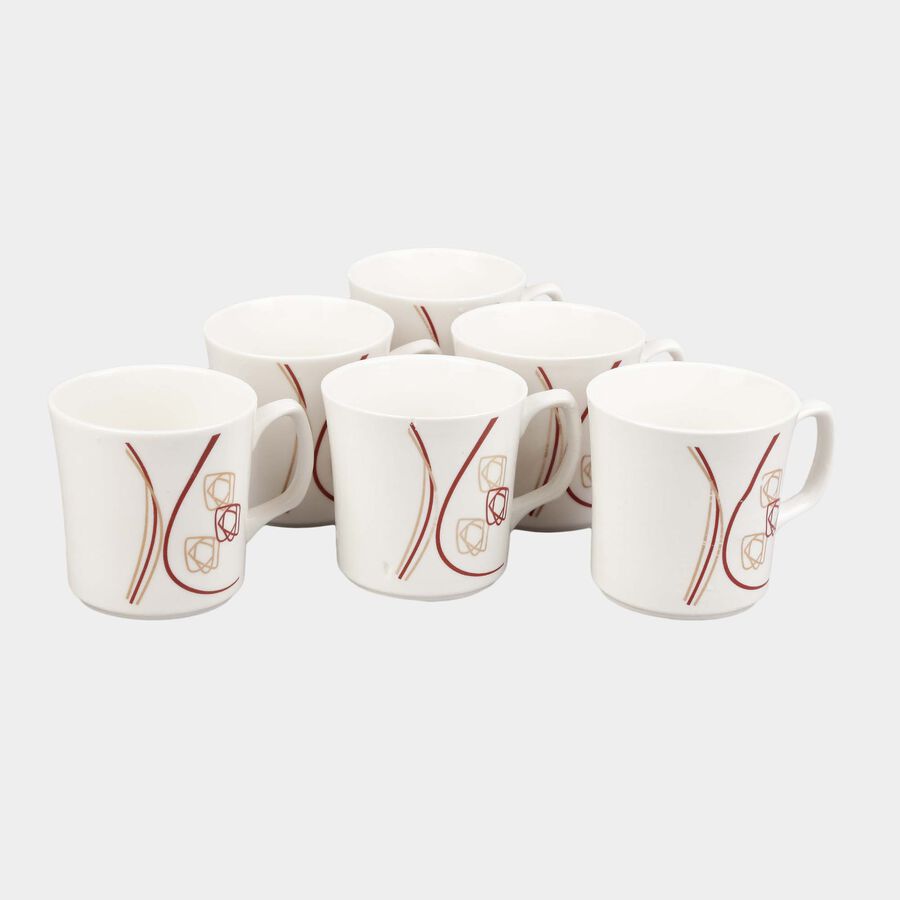 160 ml Bone China Mug, Set of 6, , large image number null
