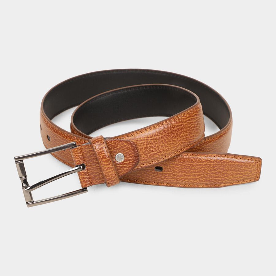 Men's Tan Polyurethane Casual Belt, , large image number null