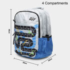 Light Blue Fabric Backpack, , small