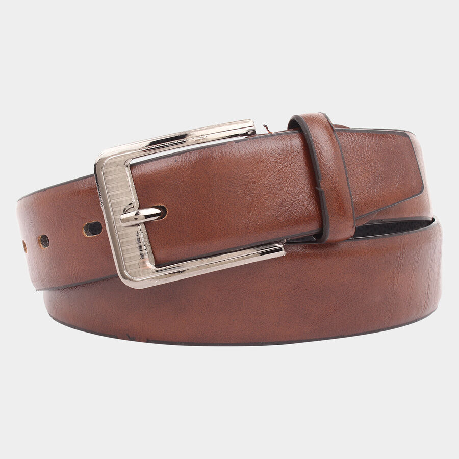 Men's Polyurethane Casual Belt, Size 36, Smooth/Plain, , large image number null