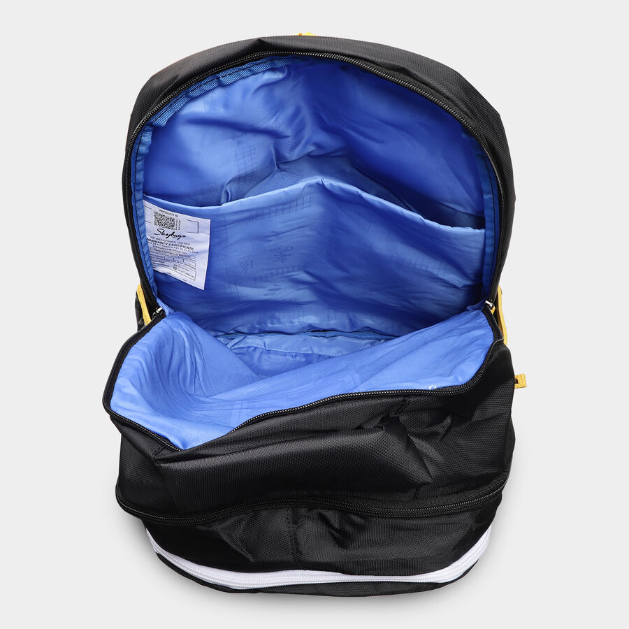 Black Fabric Backpack, , large