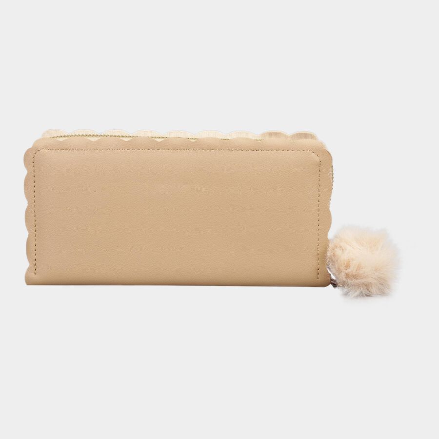 Women's Tan Polyurethane Hand Pouch, , large image number null