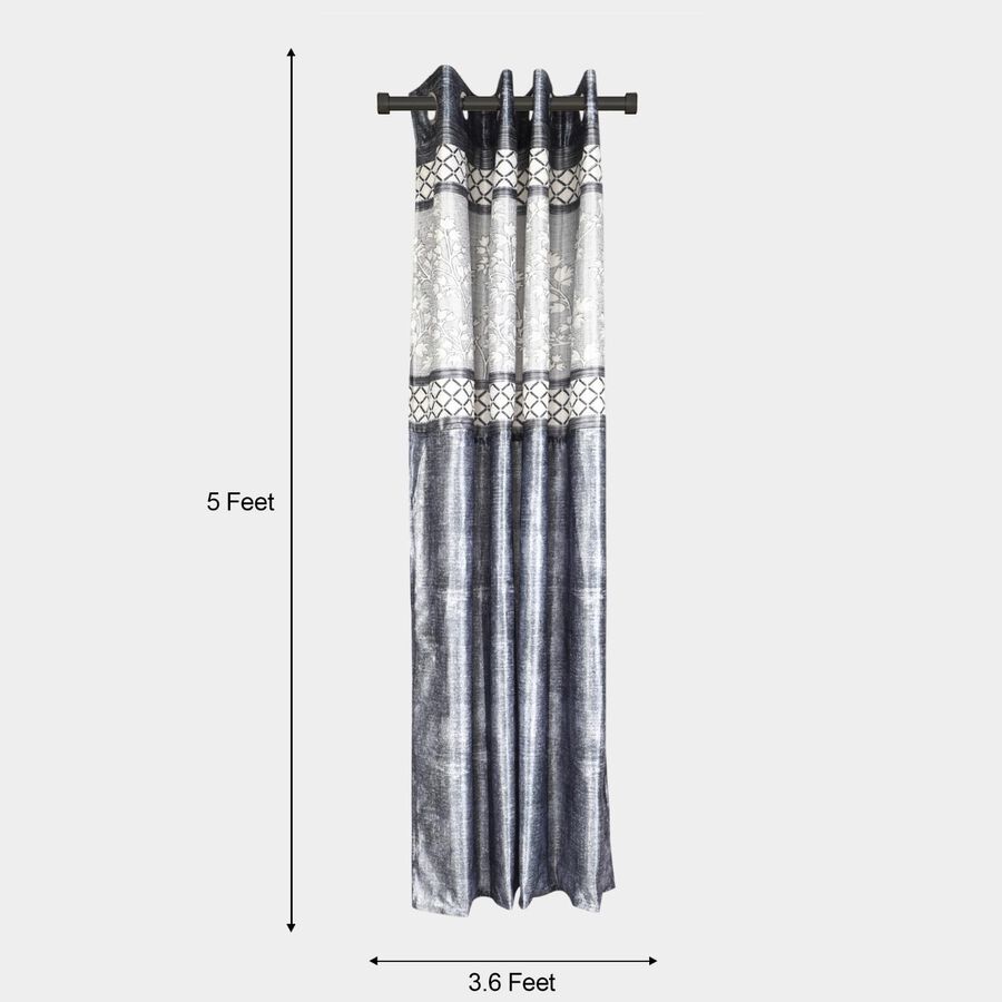5ft. Dark Grey Window Curtain, , large image number null