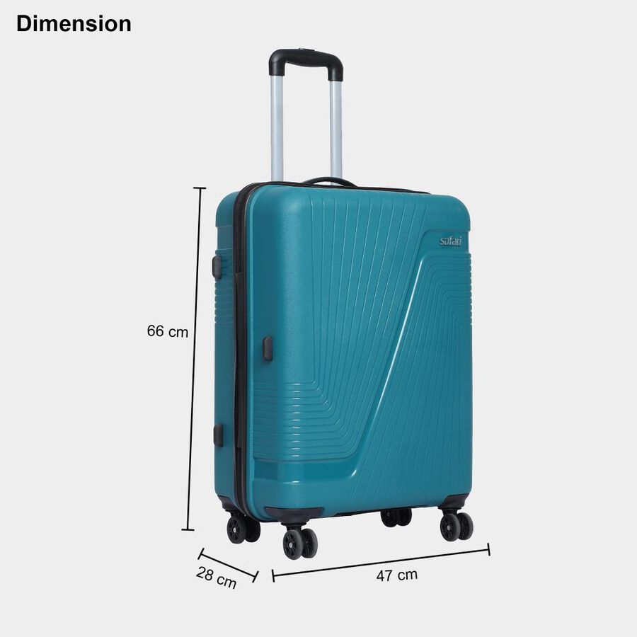 8-Wheel Polypropylene Hard Case Trolley, Medium, , large