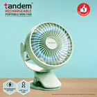 Rechargeable Portable Mini fan, 110mm sweep, 3 speed settings, , small