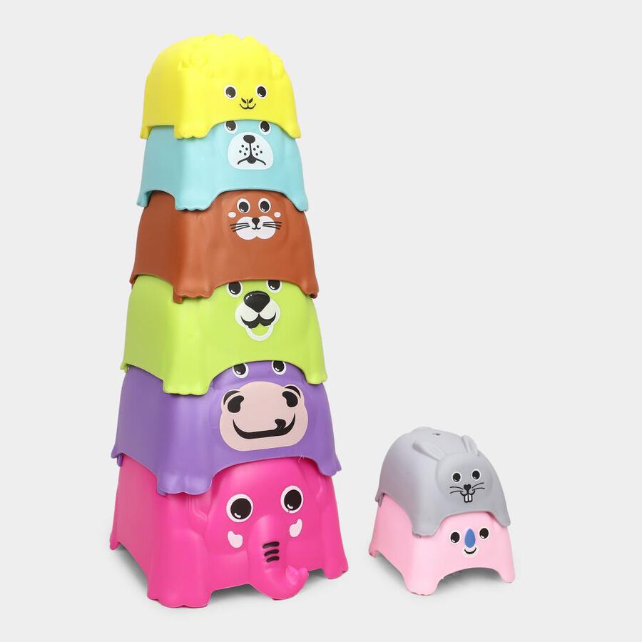 Kid's Plastic Stacking Toy Set of 8, , large