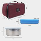 Steel Lunch Box, 3 Containers and 1 Bag, , small image number null