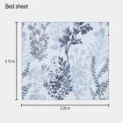 Light Grey Microfiber Double Bedsheet with Pillow Cover, , small